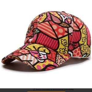 *REDUCED* LAST ONE IN THIS COLOR!  Graffiti Hat, Streetwear Adjustable Hat Cap